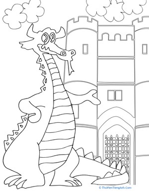 Color the Dragon and Castle