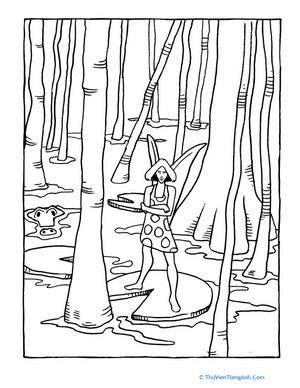 Color the Enchanted Swamp Fairy