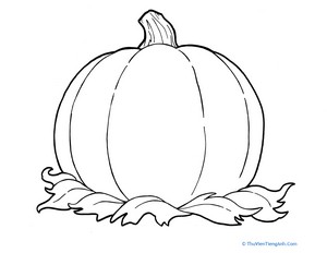 Coloring Fall: One Big Pumpkin
