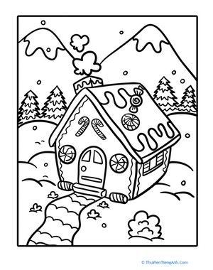 Color the Gingerbread House