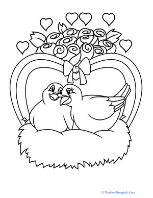 Color the Love Birds