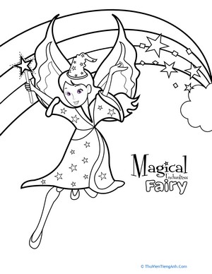 Enchantress Fairy Coloring Page