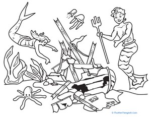 Color the Marvelous Mermaid: #4