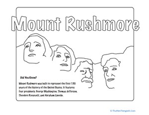Color Mount Rushmore!