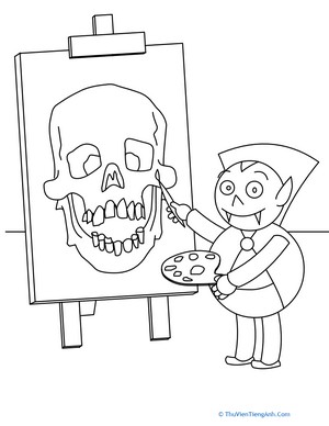 Color the Painting Vampire