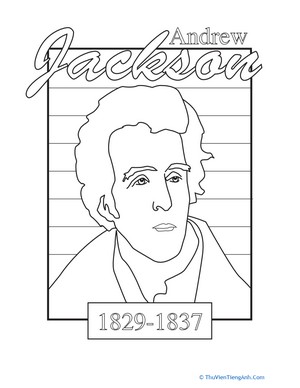 Color a U.S. President: Andrew Jackson