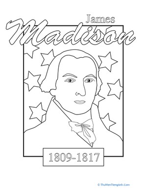 Color a U.S. President: James Madison