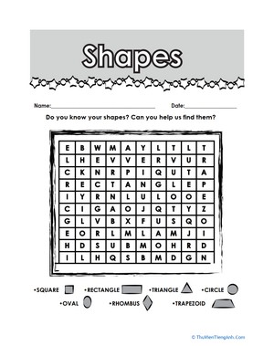 Shape Word Search!