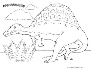 Color the Spinosaurus!
