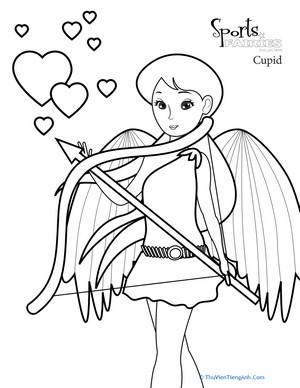 Color the Sports Fairy: Cupid