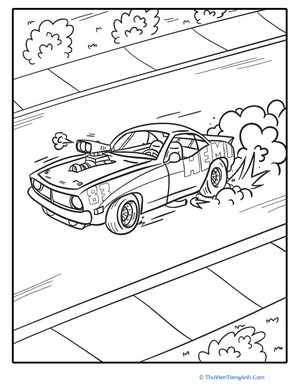 Hot Rod Coloring page