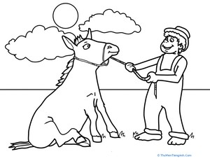 Mule Coloring Page