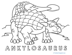 Color the Amazing Ankylosaurus