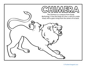 Chimera Coloring Page