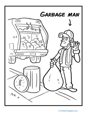 Color the Garbage Man
