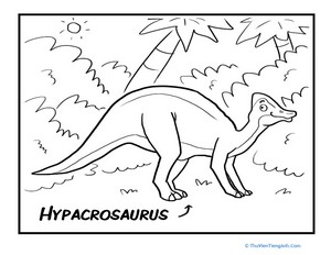 Color the Handsome Hypacrosaurus