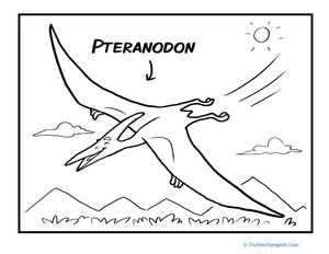 Pteranodon Coloring Page