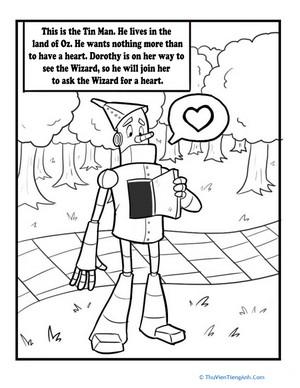 Tin Man Coloring Page