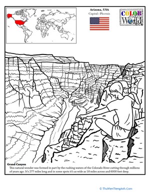 Grand Canyon Coloring Page