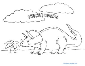 Color the Triceratops