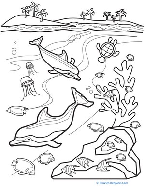 Underwater Coloring Page