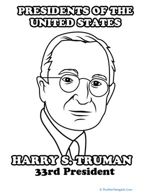 Harry Truman Coloring Page