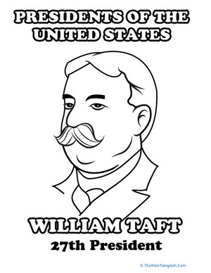 William Taft Coloring Page