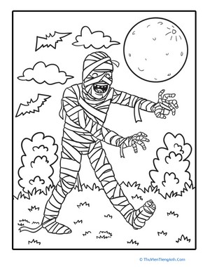 Color the Walking Mummy