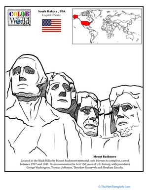 Color the World! Mount Rushmore