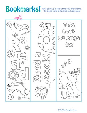 Color Your Own Bookmarks!