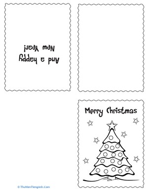 Color Your Own Christmas Cards