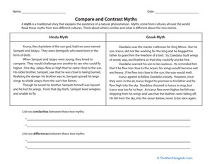 Compare and Contrast Myths