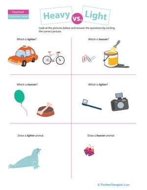 Comparing: Heavy vs. Light