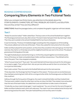 Comparing Story Elements in Two Fiction Texts