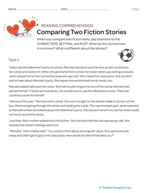 Comparing Two Fiction Texts