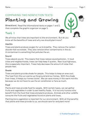 Comparing Two Nonfiction Texts: Planting and Growing