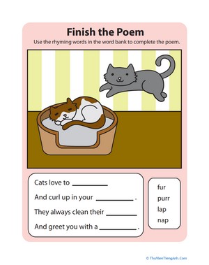 Complete the Poem: Cats