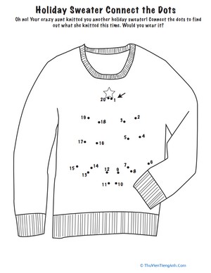 Connect the Dots: Holiday Sweater