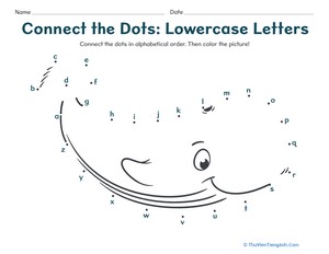 Connect the Dots: Lowercase Letters