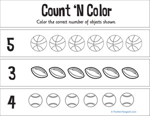 Count ‘n Color: The Numbers 1-5