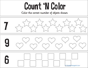 Count ‘n Color: The Numbers 5-10