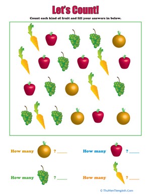 Let’s Count: Fruits and Veggies