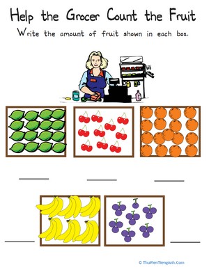 Counting Fruit: The Numbers 15 through 20