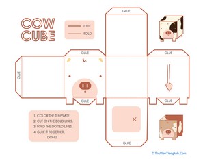 Cow Crafts: It’s a Cow Cube!