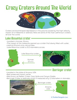 Craters on Earth
