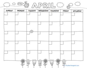 Create a Calendar: April