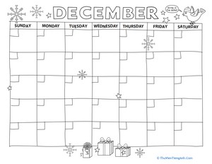 Create a Calendar: December