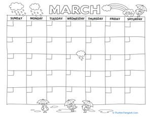 Create a Calendar: March