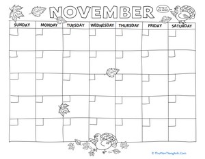 Create a Calendar: November