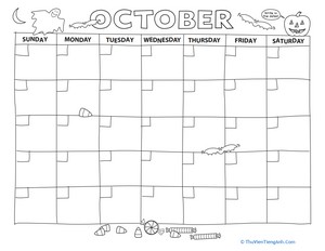 Create a Calendar: October